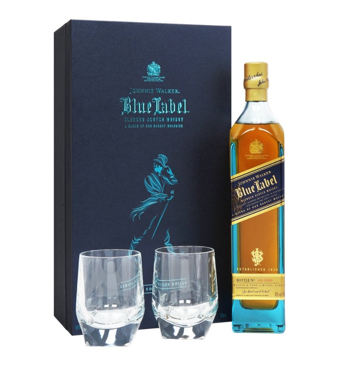 Johnnie Walker Blue Label Whisky Gift Set 0.7L
